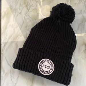 Herschel black toque/ winter hat